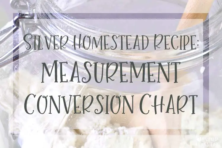 Recipe measurement conversion chart farmhouse country kitchen wooden spoon