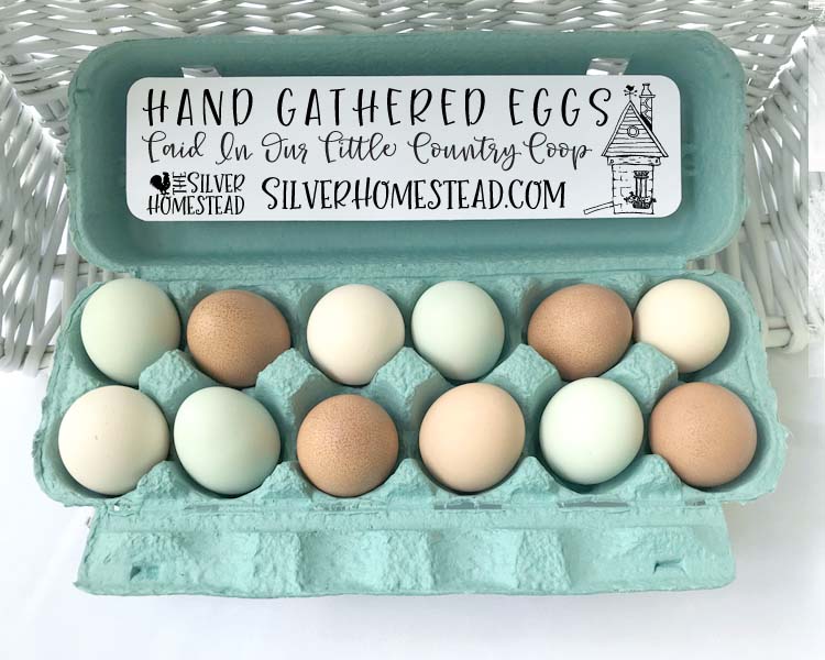 Egg carton stickers are a simple & easy way to make your cartons