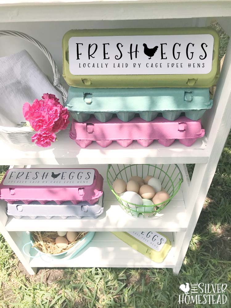 Egg carton stickers are a simple & easy way to make your cartons