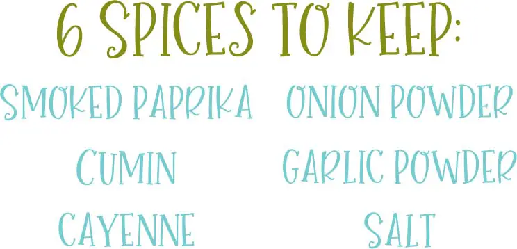 useful spices to have on hand keep in pantry storage