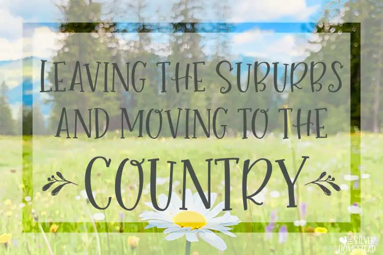 Leaving the Suburbs and Moving to the Country