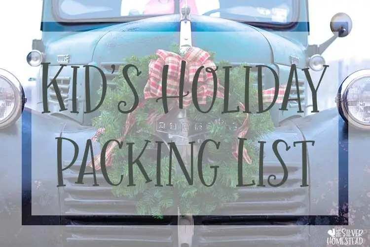 Kid’s Holiday Packing List