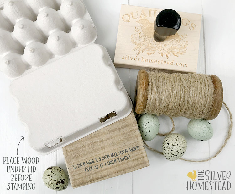 how to stamp quail egg carton lids with ink Etsy good impressions