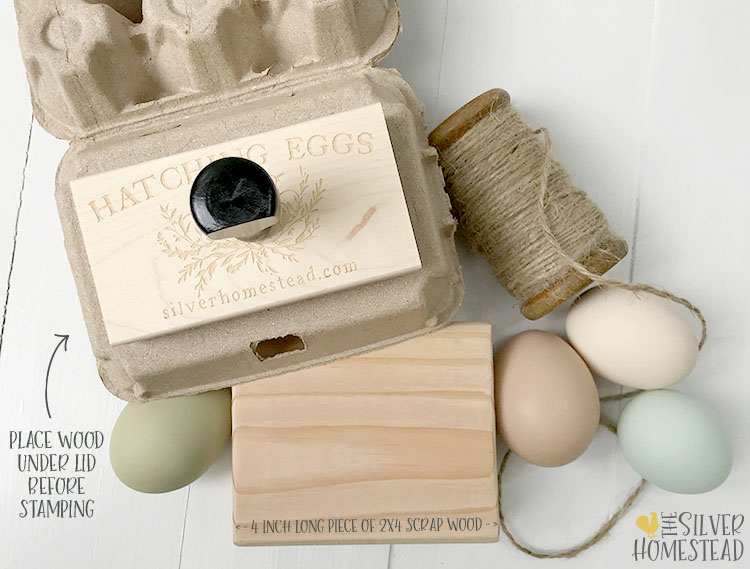 Stamping egg carton stamp tutorial trick tip to get good impressions how to stamp egg carton lids with ink Etsy