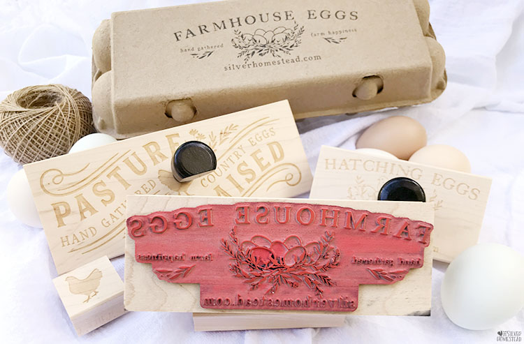 farmhouse eggs Stamped Egg Cartons sell at farmers markets farmhouse cute design wrap eggs package eggs cutely stamping