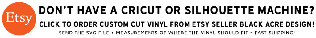 order vinyl  labels from Etsy